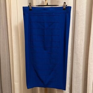 Chic Royal Blue Pencil Skirt